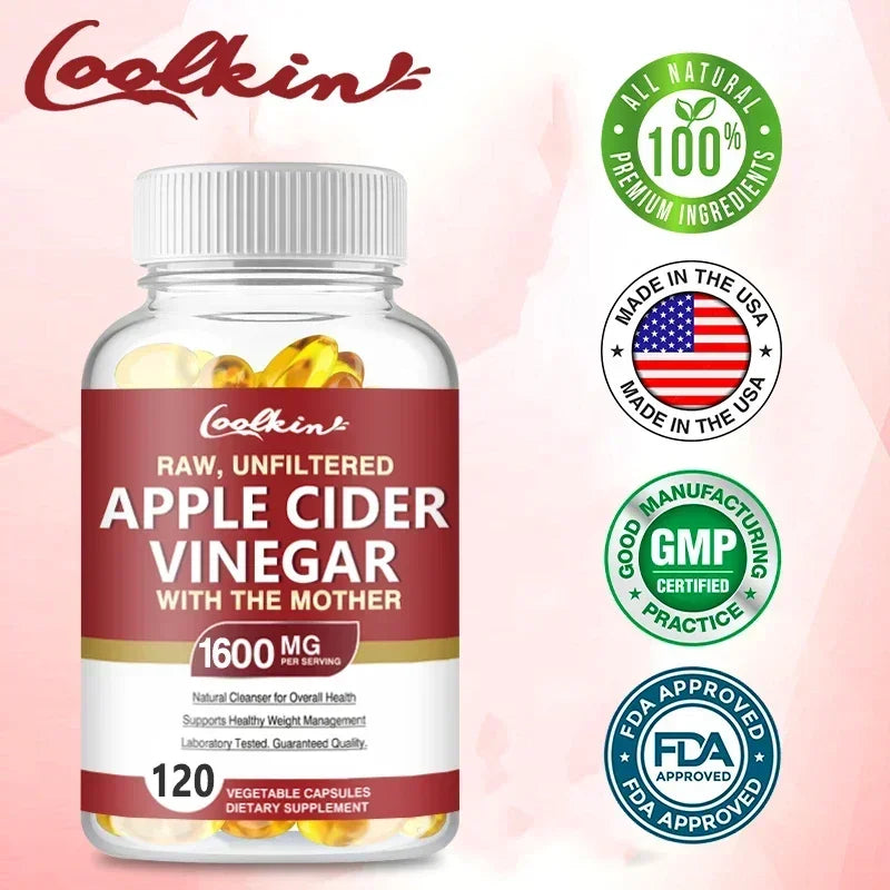 Premium Apple Cider Vinegar Capsules 1600 Mg