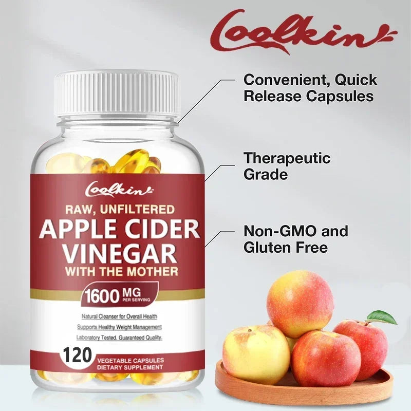 Premium Apple Cider Vinegar Capsules 1600 Mg