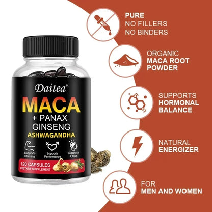 MACA, Helps Increase Athletic Endurance and Build Muscle.