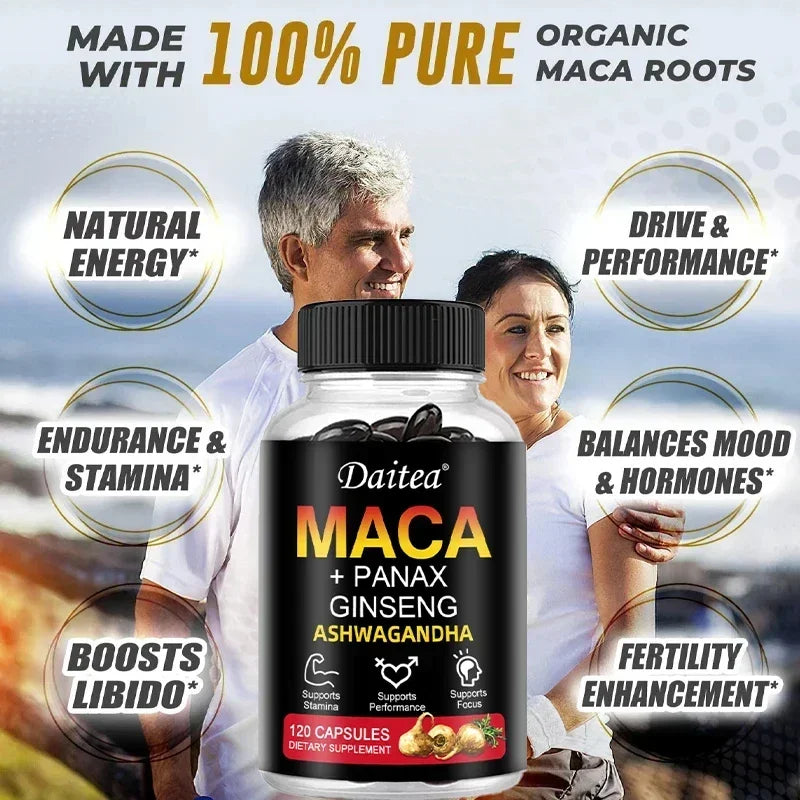 MACA, Helps Increase Athletic Endurance and Build Muscle.