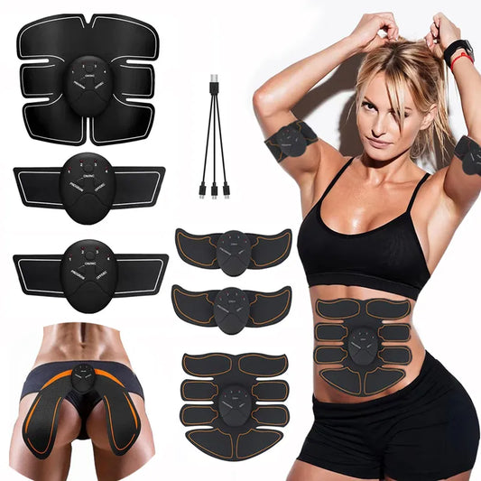 EMS Muscle Stimulator Massager Hip Abdominal Muscle Trainer Buttocks Arm Abdomen Body Losing Weight Lifting Fitness Massage