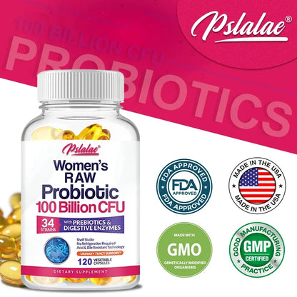 100 Billion Natural Organic Probiotics CFU Digestive Enzyme Cranberry