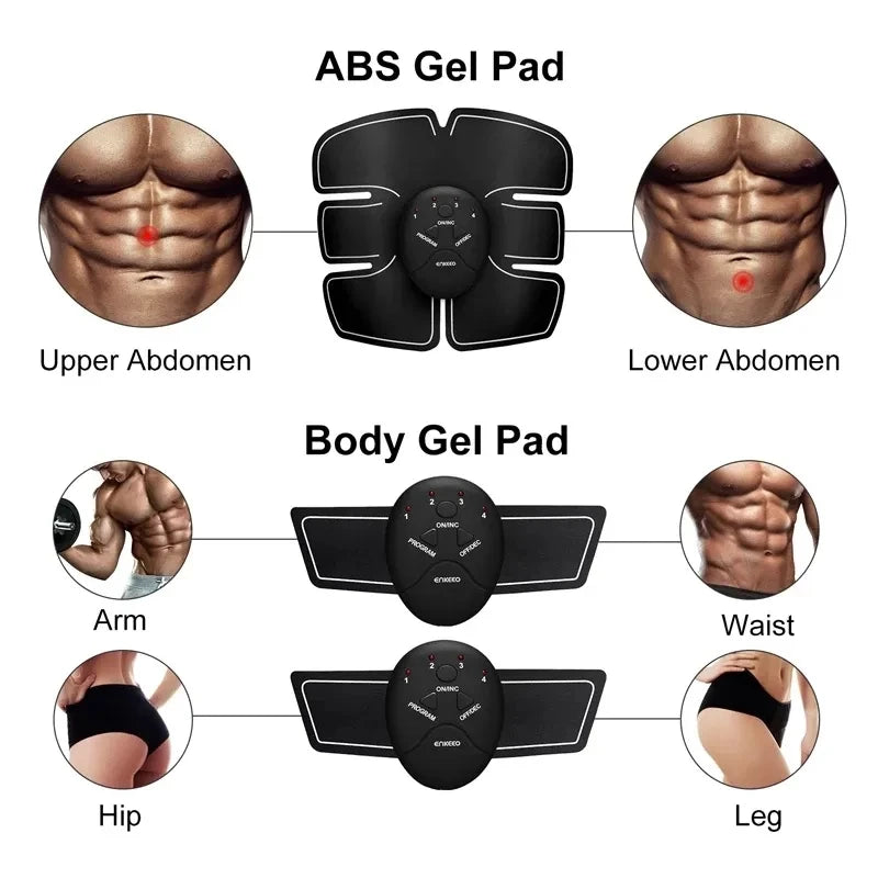 EMS Muscle Stimulator Massager Hip Abdominal Muscle Trainer Buttocks Arm Abdomen Body Losing Weight Lifting Fitness Massage