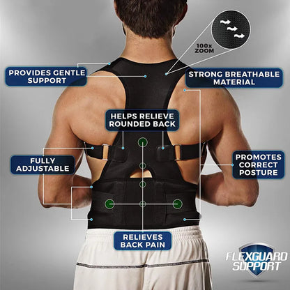 Magnetic Therapy Posture Corrector Posture Corset Shoulder Support Belt Men And Women Braces And Support Belt Shoulder Posture