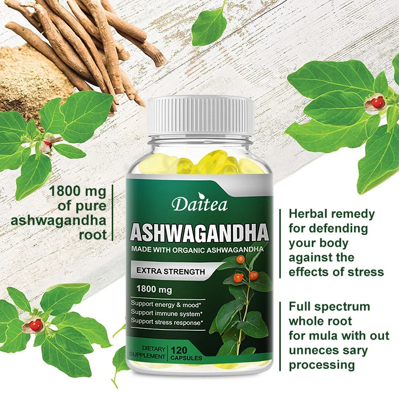 Ashwagandha Extra Strength 1800 Mg Stress and Mood Support