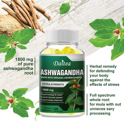 Ashwagandha Extra Strength 1800 Mg Stress and Mood Support