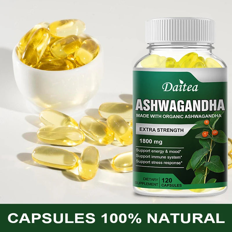 Ashwagandha Extra Strength 1800 Mg Stress and Mood Support